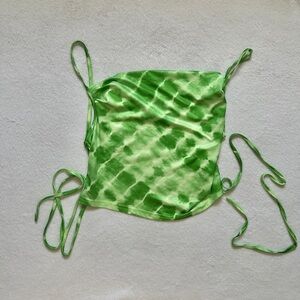 Nasty Gal Strappy Back Tie Dye Crop Top